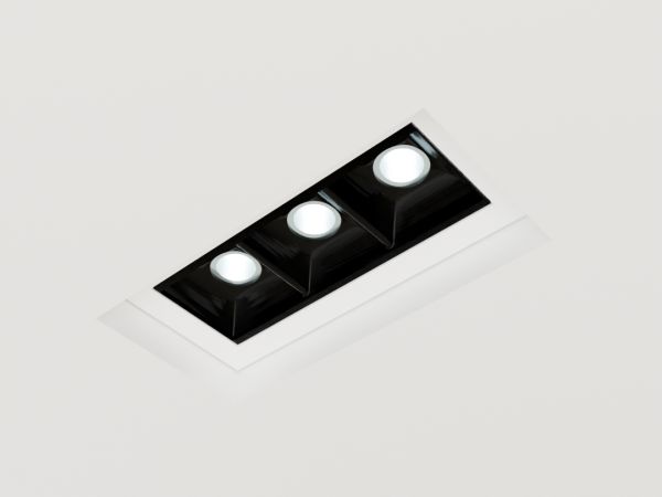 Everglow Fixa sem Borda Recuado 03 LEDs (7,3W)